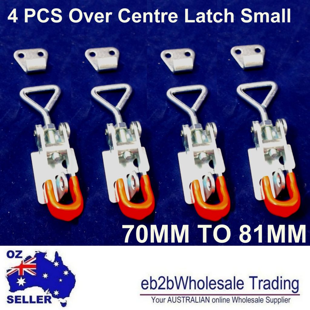 4Pcs Small OVER CENTRE LATCH Toggle Trailer Fastener Catch UTE 4WD (Free Post)