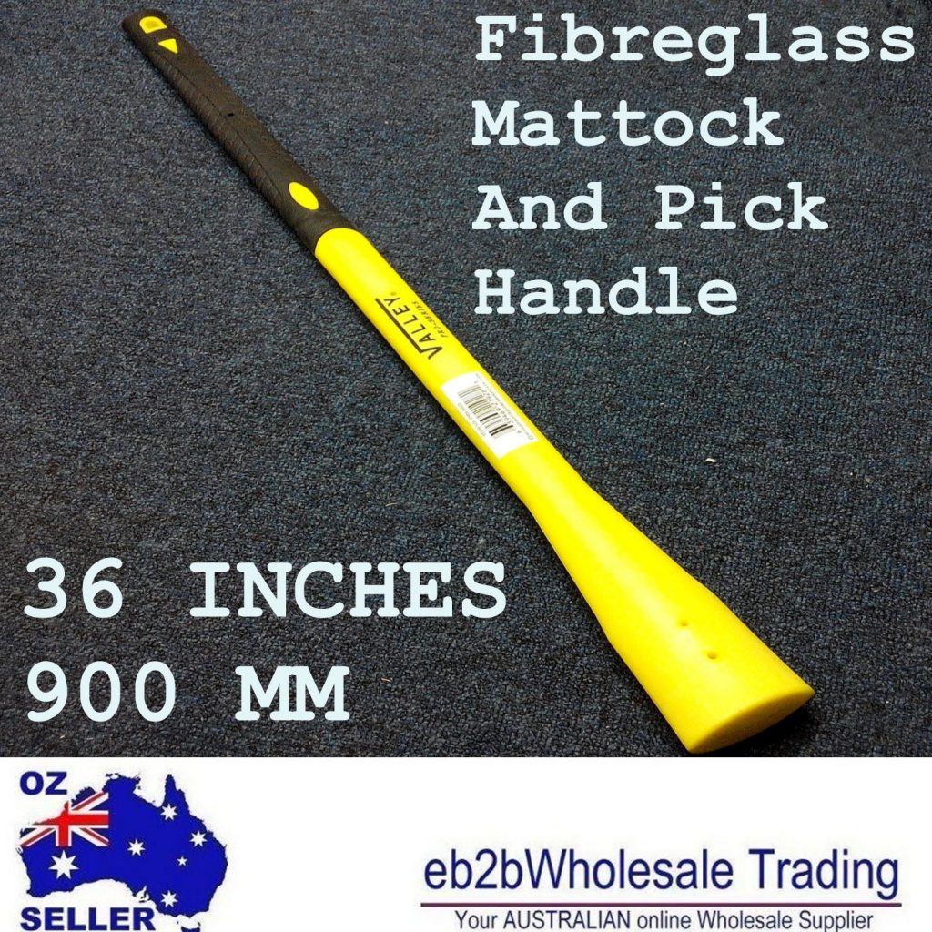 36″ Fiberglass Mattock And Pick Handle with Cushion Grip 90CM Length VALLEY USA