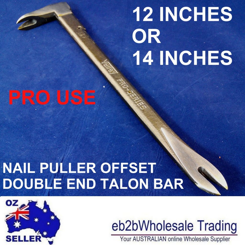 12″ or 14″ nail puller pry window door jamb bar cat paw claw wrecking TALON PRO