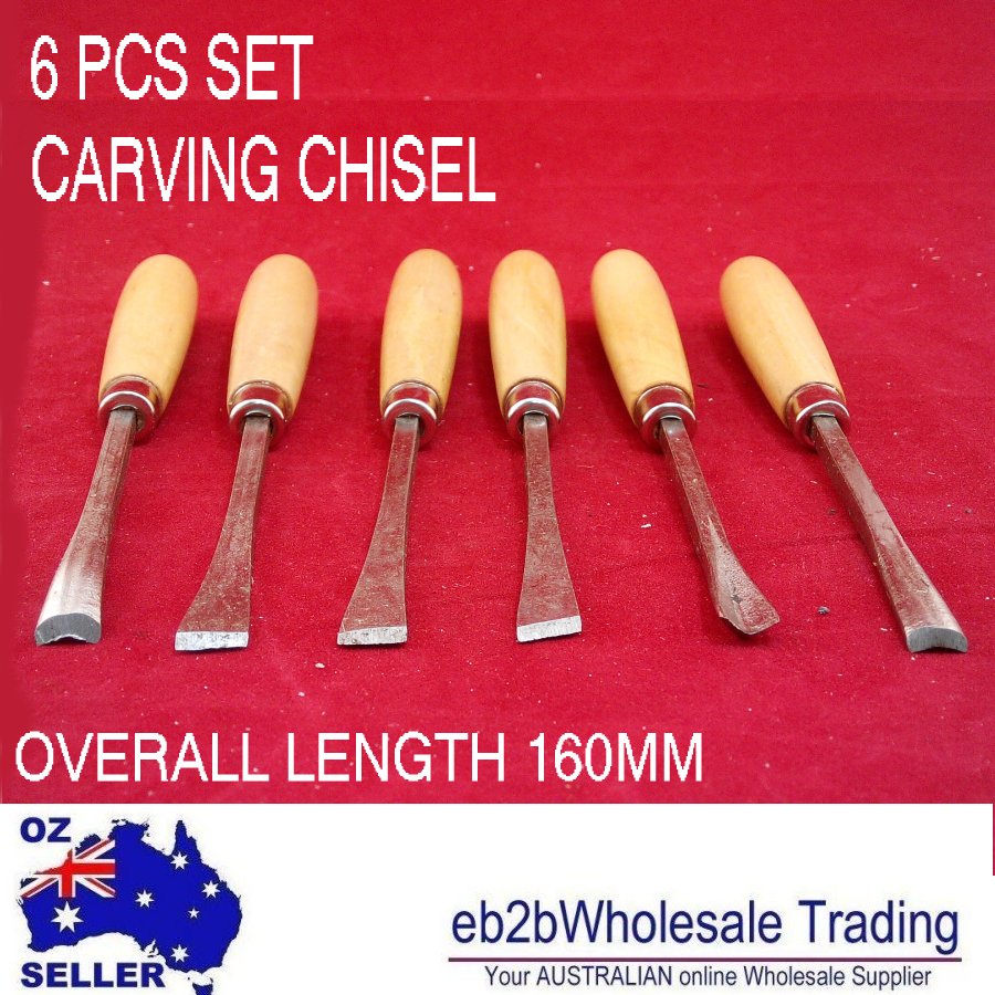 6 pcs Carving Chisel Professional Woodworking Detail Wood Hand Chisel Tool Set