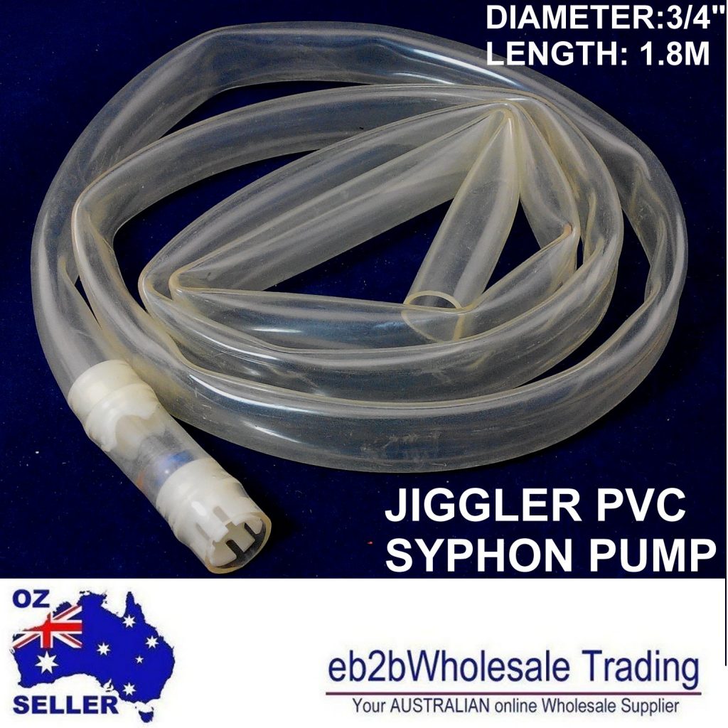 JIGGLE 3/4″ 1.8M SYPHON PUMP PVC ANTI STATIC STRIP HOSE WITH PETROL RESISTANT