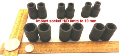 HD impact socket 8 - 19mm