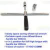 17 19 21 23mm Portable rapid Cross L Wheel brace car Tyre Nut Wrench Spanner - Image 2